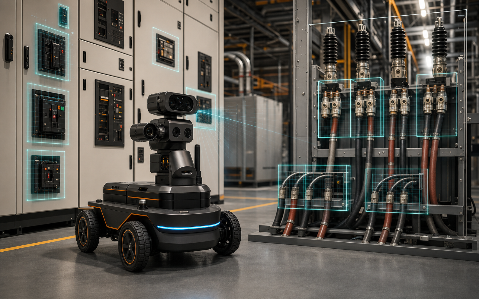 PDI AI vision recognizing electrical components